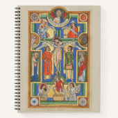 Jesus Cruciated Medieval Beleuchtung Notizblock (Vorderseite)