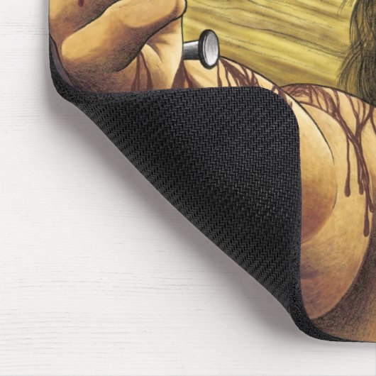 Jesus Crucified Mousepad (Ecke)