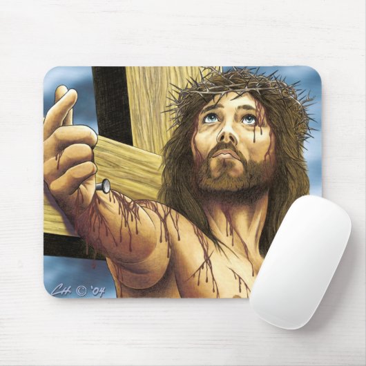 Jesus Crucified Mousepad (Mit Mouse)