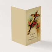 Jesus Crucifix katholische Beerdigung Heilige Kart Visitenkarten (Vorderseite)