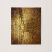 Jesus Crucifixe auf Holzpfanne graviert Puzzle (Vertikal)
