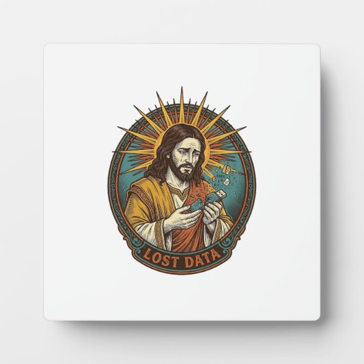 Jesus Crushed USB Flash Drive Lost Data Humor_1 Fotoplatte (Vorderseite)