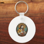 Jesus Crushed USB Flash Drive Lost Data Humor_1 Schlüsselanhänger (Vorderseite)