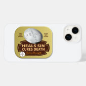 Jesus Cures heilt Pill Christliche Glaubenssammlun Case-Mate iPhone Hülle (Rückseite (Horizontal))