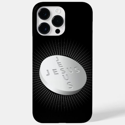 Jesus Cures Pill - Christlicher religiöser Glauben Case-Mate iPhone Hülle (Rückseite)
