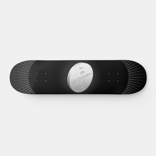Jesus Cures Pill Tablette Christliche Sternexplosi Skateboard (Horizontal)