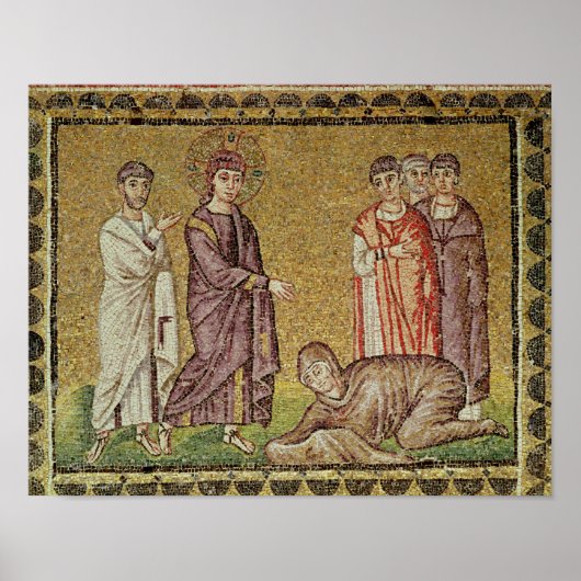 Jesus Cures the Woman who Bleeds Poster (Vorne)