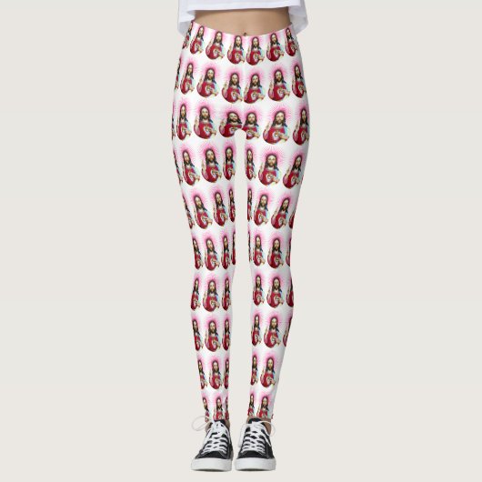 Jesus Custom Leggings (Vorderseite)