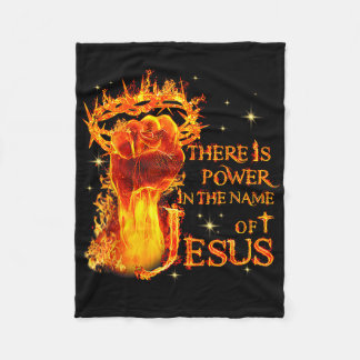 Jesus, da ist Kraft im Namen Jesu Christi Fleecedecke