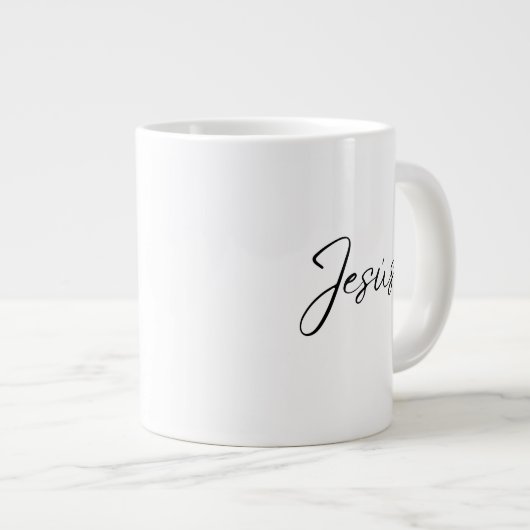 'Jesus' Daily Devotion Quiet Mornings Reflection  Jumbo-Tasse (Vorderseite Rechts)