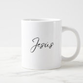 'Jesus' Daily Devotion Quiet Mornings Reflection  Jumbo-Tasse (Rechts)