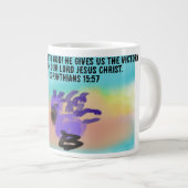 Jesus danke dir Jumbo-Tasse (Vorderseite Rechts)