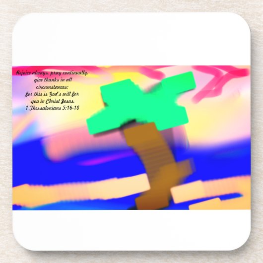 Jesus danke getränkeuntersetzer (Vorderseite)