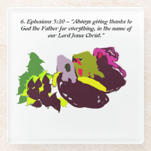 Jesus danke glasuntersetzer