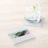 Jesus Danke Glasuntersetzer (Schrägansicht)