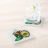 Jesus Danke Glasuntersetzer (Schrägansicht)