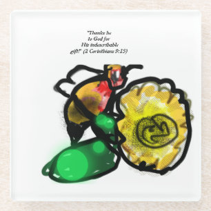 Jesus Danke Glasuntersetzer