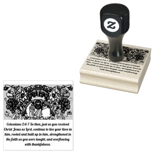 Jesus danke gummistempel (Stempel)