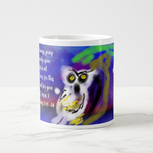 Jesus danke  Jumbo-Tasse (Vorderseite)