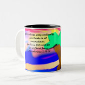 Jesus danke zweifarbige tasse (Vorderseite Links)