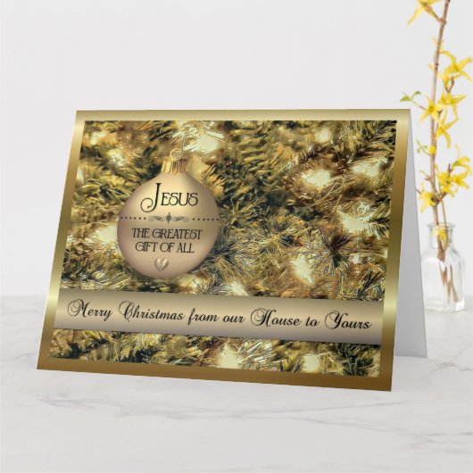 Jesus das Bestste Geschenk von allem - Leere - Gro Karte (Gelbe Blume)