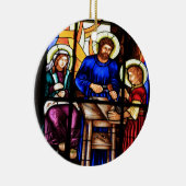 Jesus das bunte Fenster des Zimmermanns Keramik Ornament (Rechts)