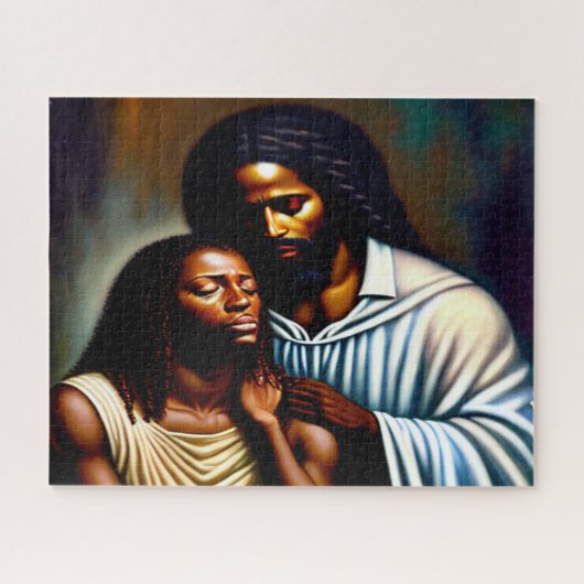 Jesus das Christliche Kunstpuzzle Puzzle (Horizontal)