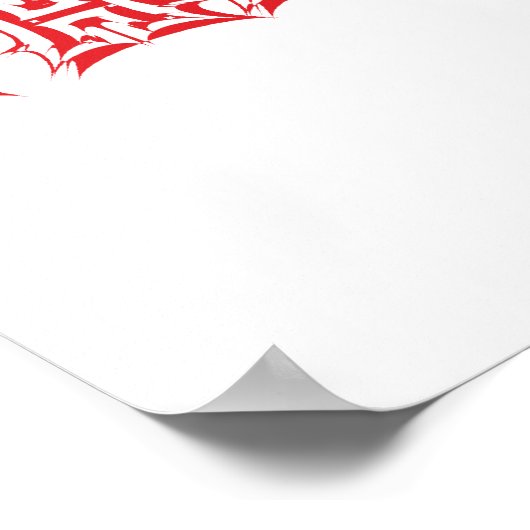 Jesus das echte Rockstar-Christliche Poster (Ecke)