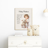 Jesus das Lamm Gottes Weihnachten Poster