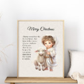 Jesus das Lamm Gottes Weihnachten Poster