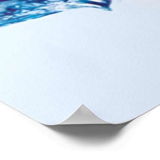 Jesus, das lebende Wasser Poster (Ecke)