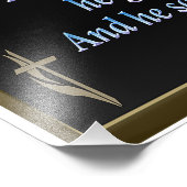 Jesus das letzte Abendessen Fotodruck (Ecke)