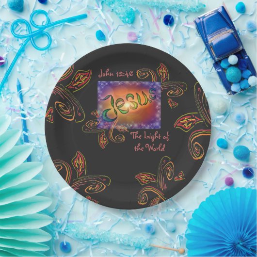 Jesus das Licht der Welt Pappteller (Party)