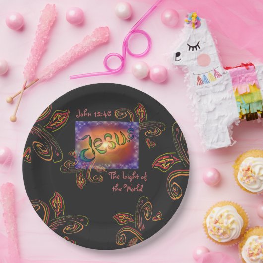 Jesus das Licht der Welt Pappteller (Party)
