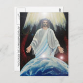 Jesus, das Licht der Weltpostkarte Postkarte (Vorne/Hinten)