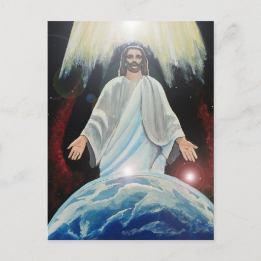 Jesus, das Licht der Weltpostkarte Postkarte (Vorderseite)