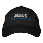JESUS das perfekte Fit Customizing Es Bestickte Baseballkappe (Vorderseite)