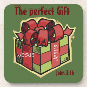 Jesus das perfekte Geschenk Weihnachten Getränkeuntersetzer