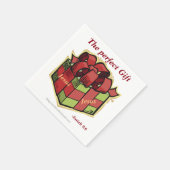 Jesus das perfekte Geschenk Weihnachten Serviette (Ecke)