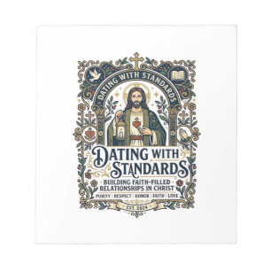 Jesus Dating Christliche Beziehungs Humor T-Shirt Notizblock