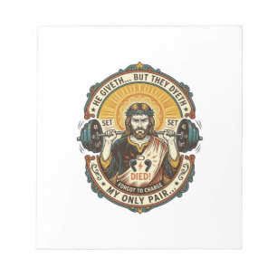 Jesus Dead Kopfhörer Mid Set Stille Workout Gym H Notizblock