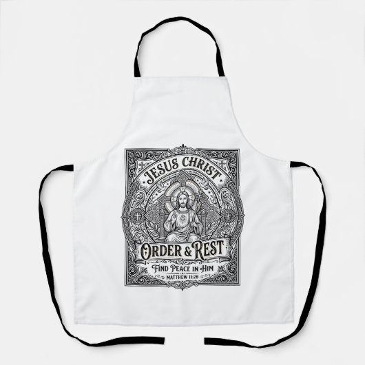 Jesus Declutter Saubere Heim T-Shirt Christliches Schürze (Vorderseite)