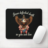 Jesus Defeated Death So You Can Live Christian Quo Mousepad (Mit Mouse)