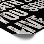 Jesus Defeated Death So You Could Live  Poster (Ecke)