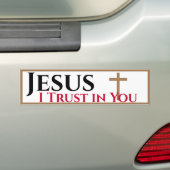 Jesus, dem ich vertraue, autoaufkleber (Auf Auto)