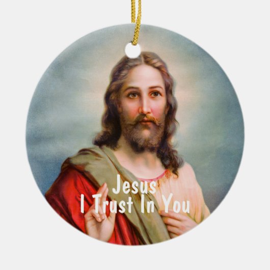 Jesus, dem ich vertraue, keramik ornament (Vorne)