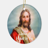 Jesus, dem ich vertraue, keramik ornament (Links)
