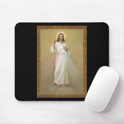 Jesus, dem ich vertraue mousepad (Mit Mouse)