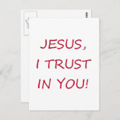 Jesus, dem ich vertraue postkarte (Vorne/Hinten)