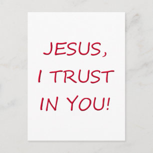 Jesus, dem ich vertraue postkarte